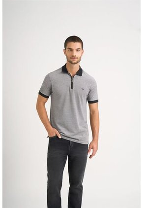 Polo Casual Algodón Para Hombre Cremallera Polo Casual Algodón Para Hombre Cremallera Negro M VÉLEZ