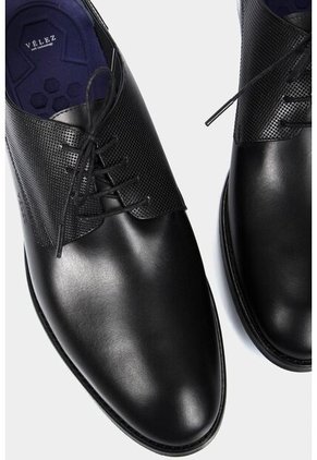 Zapatos Cordón Formal Humanista De Cuero Para Hombre Liso Negro Zapatos Cordón Formal Humanista De Cuero Para Hombre Liso Negro 41 VÉLEZ