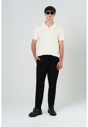 Polo Tropical Manga Corta Para Hombre Semi Fitted Polo Tropical Manga Corta Para Hombre Semi Fitted Crema L VÉLEZ