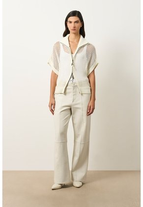Chaleco Tejido Tika Para Mujer Oversized Chaleco Tejido Tika Para Mujer Oversized Crema XL VÉLEZ