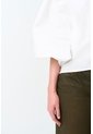 Camisa Maga Larga Silueta Globo Para Mujer Cleo Camisa Maga Larga Silueta Globo Para Mujer Cleo Crema L VÉLEZ de Vélez