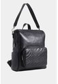 Morral Mini Saba De Cuero Para Mujer Multifunción Morral Mini Saba De Cuero Para Mujer Multifunción Negro VÉLEZ de Vélez