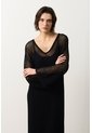 Vestido Maxi Tejido Ica Para Mujer Vestido Maxi Tejido Ica Para Mujer Negro 10 VÉLEZ de Vélez
