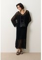 Vestido Maxi Tejido Ica Para Mujer Vestido Maxi Tejido Ica Para Mujer Negro 10 VÉLEZ de Vélez
