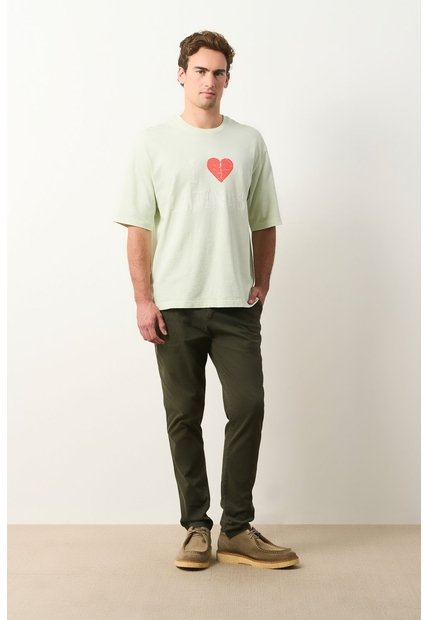 Camiseta Cropped En Algodón Para Hombre I Love Latinas Camiseta Cropped En Algodón Para Hombre I Love Latinas Verde M VÉLEZ
