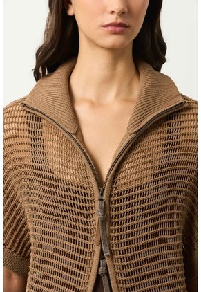 Chaleco Tejido Tika Para Mujer Oversized Chaleco Tejido Tika Para Mujer Oversized Miel XL VÉLEZ