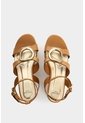 Sandalia Plataforma De Cuero Para Mujer Lagoon Sandalia Plataforma De Cuero Para Mujer Lagoon Miel 38 VÉLEZ de Vélez