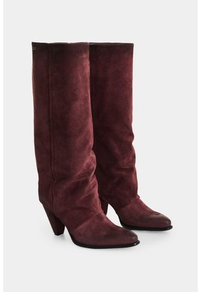 Bota Texana En Cuero Gamuzado Para Mujer Sierra Bota Texana En Cuero Gamuzado Para Mujer Sierra Vinotinto 37 VÉLEZ