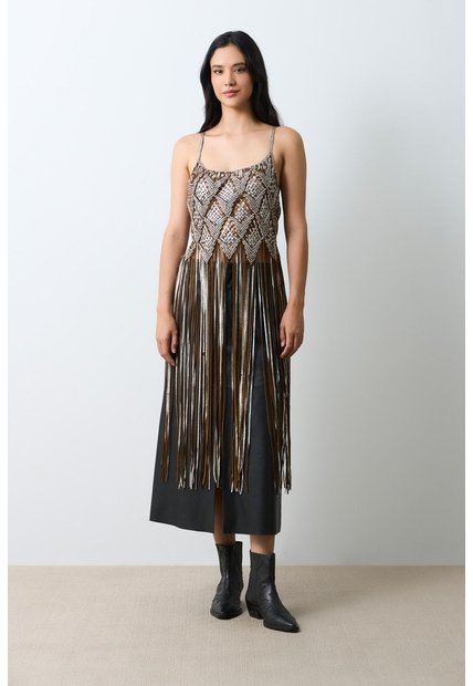 Top En Gamuza Folia Para Mujer Tritón Top En Gamuza Folia Para Mujer Tritón Plata S VÉLEZ