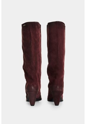 Bota Texana En Cuero Gamuzado Para Mujer Sierra Bota Texana En Cuero Gamuzado Para Mujer Sierra Vinotinto 37 VÉLEZ