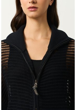 Chaleco Tejido Tika Para Mujer Oversized Chaleco Tejido Tika Para Mujer Oversized Negro S VÉLEZ