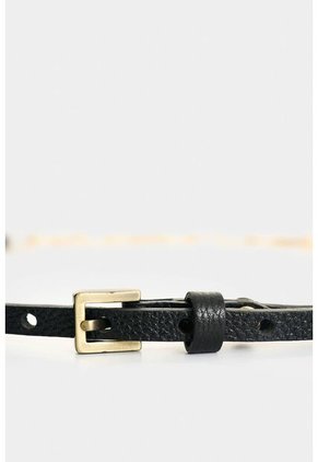 Cinturón Unifaz De Cuero Y Cadena Para Mujer Efos Cinturón Unifaz De Cuero Y Cadena Para Mujer Efos Negro S VÉLEZ