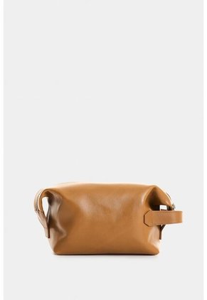 Cosmetiquera De Cuero Para Mujer Coralia Cosmetiquera De Cuero Para Mujer Coralia Miel VÉLEZ