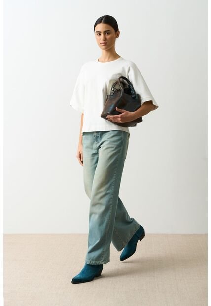 Camiseta Manga Ranglan Para Mujer Nacarina Camiseta Manga Ranglan Para Mujer Nacarina Crema XL VÉLEZ