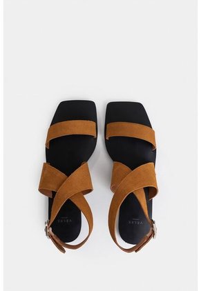 Sandalia Plana Draco De Cuero Para Mujer Amarre Al Tobillo Sandalia Plana Draco De Cuero Para Mujer Amarre Al Tobillo Miel 34 VÉLEZ