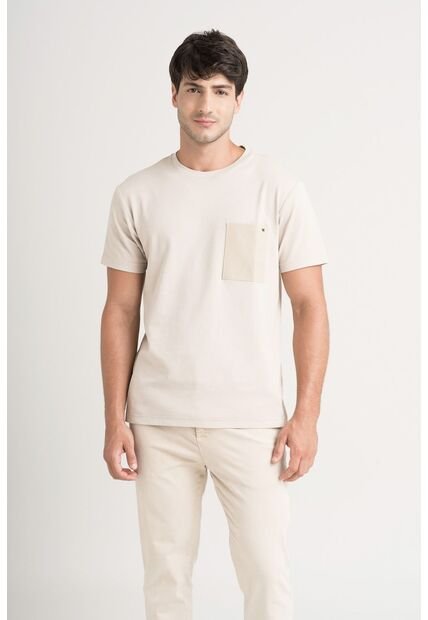 Camiseta En Algodón Para Hombre Bolsillo Cuero Camiseta En Algodón Para Hombre Bolsillo Cuero Arena XL VÉLEZ