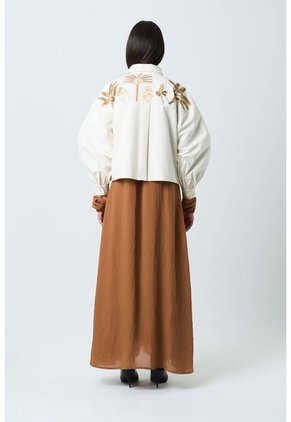 Chaqueta Dune Para Mujer Detalle Bordado Chaqueta Dune Para Mujer Detalle Bordado Crema XXL VÉLEZ