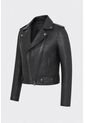 Chaqueta Claire Tejida De Cuero Para Mujer Silueta Biker Chaqueta Claire Tejida De Cuero Para Mujer Silueta Biker Negro M VÉLEZ de Vélez