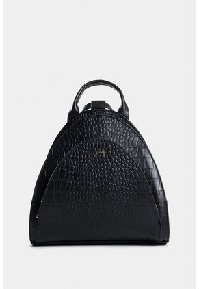 Morral Stefano De Cuero Grabado Negro Morral De Cuero Grabado Negro VÉLEZ