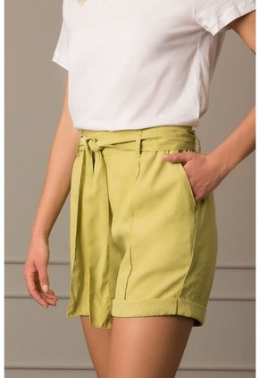 Short Minium Para Mujer Tiro Alto Verde Short Minium Para Mujer Tiro Alto Verde 12 Vélez