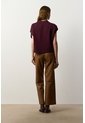 Polo Bora Tejida Para Mujer Silueta Boxy Polo Bora Tejida Para Mujer Silueta Boxy Vinotinto M VÉLEZ de Vélez