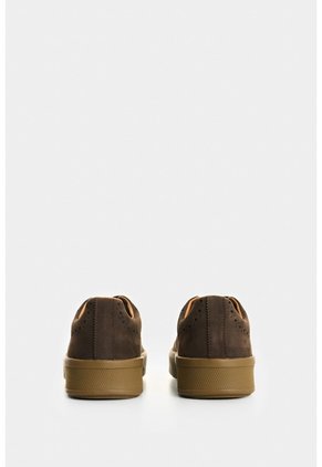 Zapatos De Cordón De Cuero Gamuzado Para Hombre Ocean Zapatos De Cordón De Cuero Gamuzado Para Hombre Ocean Cafe 40 VÉLEZ