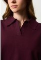 Polo Bora Tejida Para Mujer Silueta Boxy Polo Bora Tejida Para Mujer Silueta Boxy Vinotinto M VÉLEZ de Vélez
