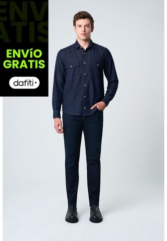 Jean Sirio De Algodón Orgánico Para Hombre Silueta Semi Ajustada Jean Sirio De Algodón Orgánico Para Hombre Silueta Semi Ajustada Azul 40 VÉLEZ Vélez