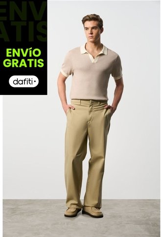 Pantalón Relaxed Fit Para Hombre Vega Pantalón Relaxed Fit Para Hombre Vega Kaky 34 VÉLEZ Vélez