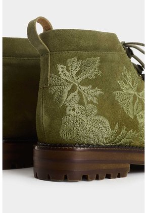 Botin En Cuero Carnaza Para Mujer Nacar Tipo Hiking Botin En Cuero Carnaza Para Mujer Nacar Tipo Hiking Verde Oliva 36 VÉLEZ