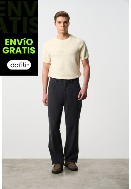 Pantalón Semi Holgado Para Hombre Ivy Pantalón Semi Holgado Para Hombre Ivy Gris Pistola 36 VÉLEZ