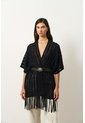Cárdigan Tipo Poncho Tejido Para Mujer Quena Cárdigan Tipo Poncho Tejido Para Mujer Quena Negro S VÉLEZ de Vélez