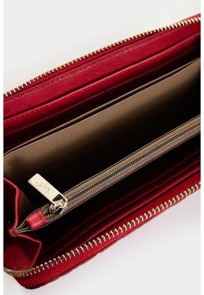 Billetera Porta Chequera De Cuero Para Mujer Astra Billetera Porta Chequera De Cuero Para Mujer Astra Rojo VÉLEZ