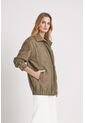 Chaqueta Bomber Aurora Para Mujer Detalles Gamuza Chaqueta Bomber Aurora Para Mujer Detalles Gamuza Verde Oliva XL Vélez de Vélez