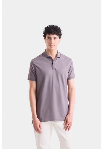 Polo Casual Algodón Pima Polo Casual Algodón Pima Gris Pistola XL Vélez