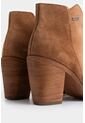 Botines Alpha De Cuero Gamuzado Para Mujer Silueta Asimétrica Botines Alpha De Cuero Gamuzado Para Mujer Silueta Asimétrica Miel 39 VÉLEZ de Vélez