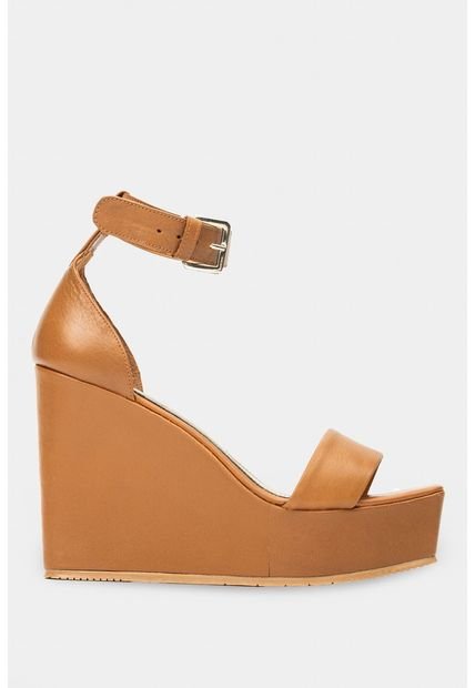 Sandalia Plataforma Cortázar De Cuero Liso Para Mujer Plataforma Alta Miel Sandalia Plataforma Cortázar De Cuero Liso Para Mujer Plataforma Alta Miel 37 Vélez