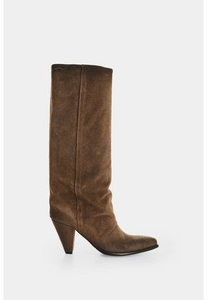Bota Texana En Cuero Gamuzado Para Mujer Sierra Bota Texana En Cuero Gamuzado Para Mujer Sierra Tabaco 36 VÉLEZ