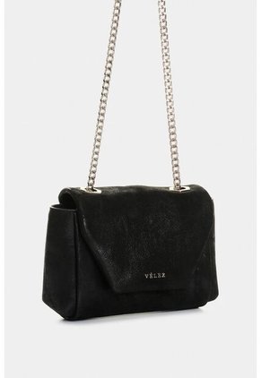 Manos Libres Mini Lili De Cuero Para Mujer Con Cadena Manos Libres Mini Lili De Cuero Para Mujer Con Cadena Negro VÉLEZ