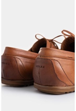 Zapatos Cordón De Cuero Nautico Zapatos Cordón De Cuero Nautico Miel 41 VÉLEZ