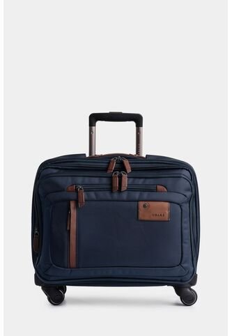 Maleta Ejecutiva Lona Por Cuero 16 Pulgadas Living Azul Oscuro Maleta Ejecutiva Lona Por Cuero 16