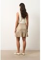 Falda Mini En Lino Con Folia Para Mujer Savia Falda Mini En Lino Con Folia Para Mujer Savia Arena 12 VÉLEZ de Vélez