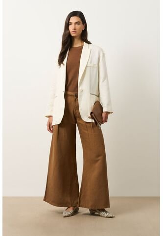 Pantalón Loa Palazzo Tiro Alto Para Mujer Pantalón Loa Palazzo Tiro Alto Para Mujer Miel 12 VÉLEZ Vélez