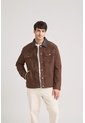 Chaqueta Aron En Gamuza Para Hombre Detalle Cuero Chaqueta Aron En Gamuza Para Hombre Detalle Cuero Cafe L VÉLEZ de Vélez