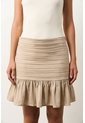 Falda Mini En Lino Con Folia Para Mujer Savia Falda Mini En Lino Con Folia Para Mujer Savia Arena 12 VÉLEZ de Vélez