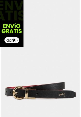 Cinturón Doble Faz Rea 2.0 De Cuero Liso Para Mujer Puntera Hexagonal Cinturón Doble Faz Rea 2.0 De Cuero Liso Para Mujer Puntera Hexagonal Negro L VÉLEZ Vélez