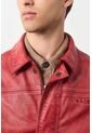 Chaqueta Bomber En Cuero Envejecido Para Hombre Chaqueta Bomber En Cuero Envejecido Para Hombre Rojo S VÉLEZ de Vélez
