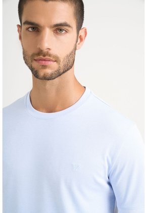 Camiseta Micropima Arizona Para Hombre Semi Ajustada Camiseta Micropima Arizona Para Hombre Semi Ajustada Azul Claro S VÉLEZ