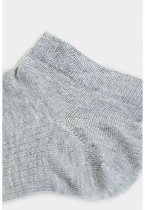 Calcetines Tobilleros Lines 3 De Algodón Para Hombre Detalle Acanalado Calcetines Tobilleros Lines 3 De Algodón Para Hombre Detalle Acanalado Gris XS VÉLEZ