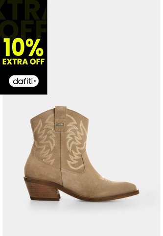Botines Texanos En Cuero Carnaza Para Mujer Basic Botines Texanos En Cuero Carnaza Para Mujer Basic Tabaco 37 VÉLEZ Vélez